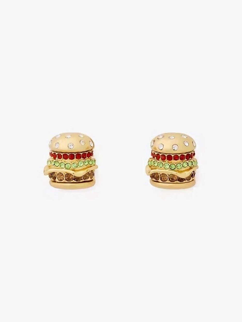 NWOT Kate Spade Fast Food Burger Stud Earring